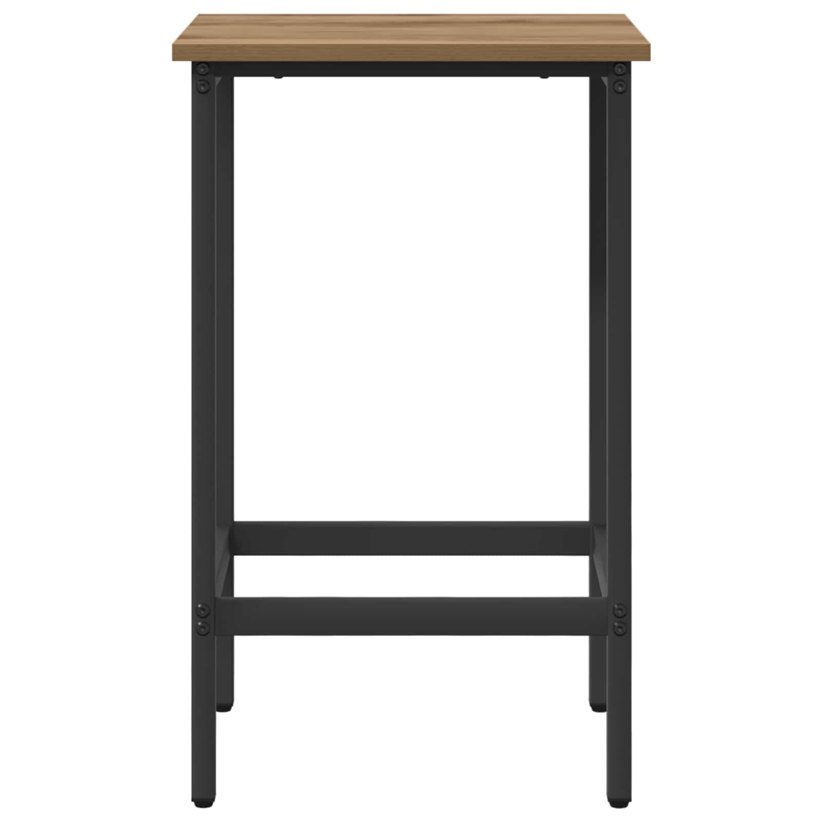 Taburete de bar 2 piezas Roble Artesano 40 x 32 x 64 cm Madera procesada