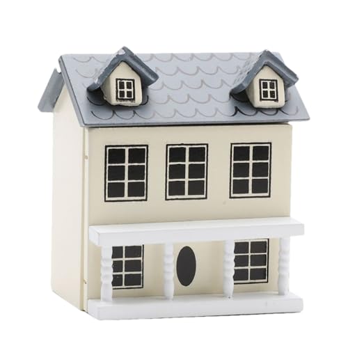 Casa de muñecas Pocket - Casas de muñecas Kit Villa Miniatura Colores Dulces - Madera Premium Durable - Ideal para decoración de dormitorio infantil u oficina adulta
