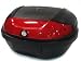 TMS TBOX-JK2016-K Matte Black X-Large Motorcycle Scooter Luggage Trunk Top Case Tail Box (Fits 2 Helmets New)