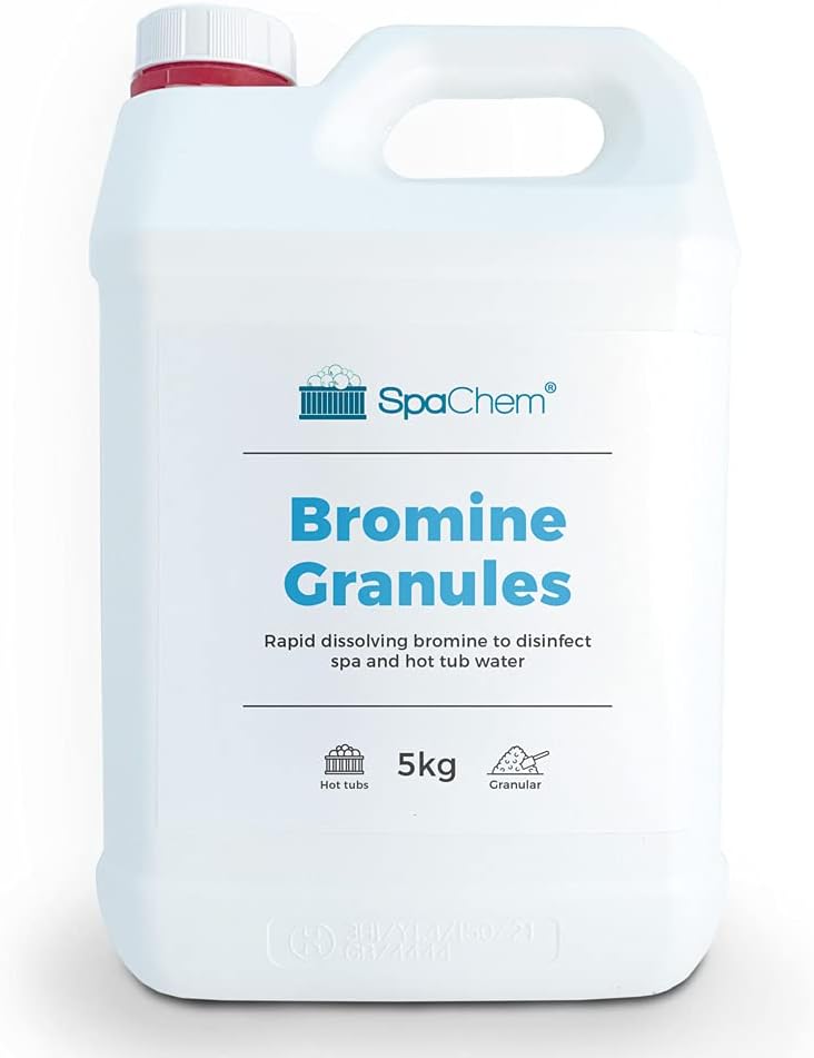 – 5kg Spa Bromine Granules For the Disinfection of Swimming Pool Spas and Hot Tub Water - Premium Grade Bromine Infused Chemical, used as a primary sanitizer for your Spa or Pool
