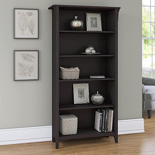 Bush Furniture Salinas 5 Shelf Bookcase, Tall Bookshelf For Living Room And Home Office #TOP1