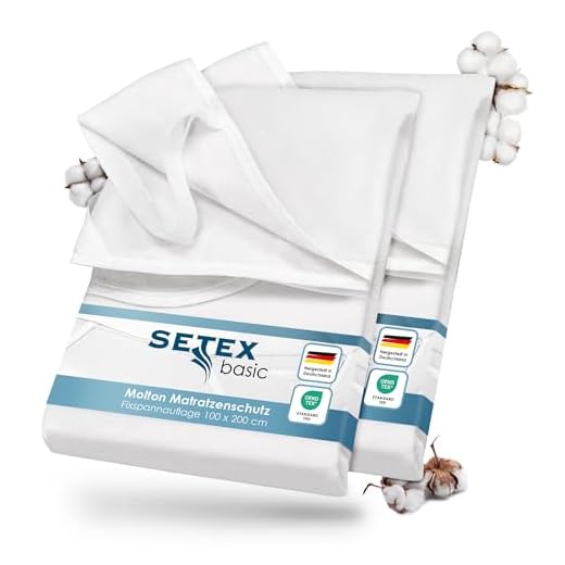 biberna Sleep & Protect 0808315 Matratzenauflage Molton (blut-, urin- und wasserundurchlässig), empfehlenswert für Allergiker 1x 70x140 cm weiß 5 SETEX Molton Matratzenschutz, Doppelpack, 100 x 200 cm, 100 % Baumwolle, Generation, Weiß 14U2100200001002