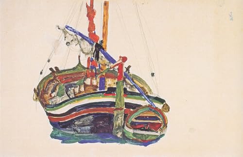 Affiche Bateau de pêche de Trieste par Egon Schiele 60x90cm