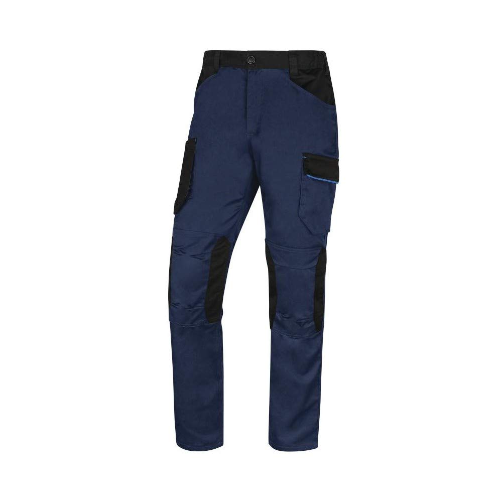 DELTAPLUS Pantalones de Trabajo Hombre, Azul-Azul Claro, 3XL