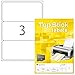 TopStick 8793 - Etiquetas autoadhesivas universales A4 grandes (200 x 95 mm, papel) 100 hojas, 3 etiquetas por hoja, 300 etiquetas, para impresoras inkjet y láser