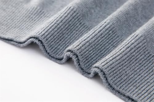 Suvoiier Men Slim Fit Casual Dress Sweater V-Neck Long Sleeve Pullovers Solid Color Sweater Warm Knitting Pullover Jumpers3