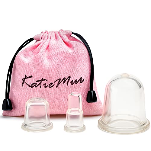 Cupping Therapy Set Silicone Anti Cellulite Cup Vacuum Suction Massage Cups Facial Cupping Set Body and Face Massager for Adults Home Use (Pink)