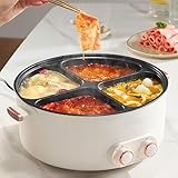 Photo Gallery multicooker per stufati a quattro griglie, grande capacità, 6 l – pentola elettrica, pentola multifunzione a 4 scomparti per zuppe, riso e due piatti contemporaneamente, per casa o feste Photo Gallery multicooker per stufati a quattro griglie, grande capacità, 6 l – pentola elettrica, pentola multifunzione a 4 scomparti per zuppe, riso e due piatti contemporaneamente, per casa o feste