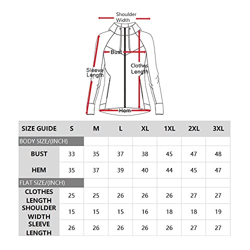 Petalroz Women's Athletic Full Zip Hoodie Jackets Uv Sun Protection Long Sleeve Sport Workout Sweatshirt With Thumb Holes And Pocket, Medium Blue, X-Large Plus #TOP7