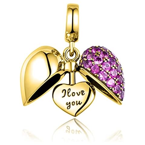 Jewellbox 18k Gold Heart Locket Charm Cover