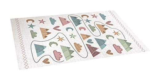 Alfombra de Vinilo Infantil Scandi, PVC reciclable, Antideslizante
