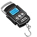 Bilance Pesa Valigie Digitale Elettronico ,Display LCD Retroilluminato per Pesca Postale Bilancia a Mano con Gancio con Nastro di Misura Con Batteria (max:110 lb / 50 kg)