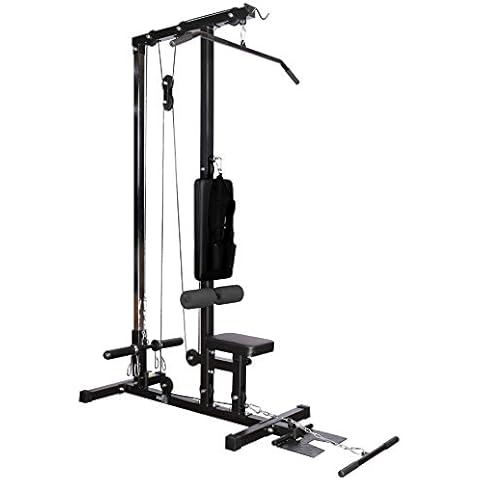 RIP X Stationary Lat Pulldown Machine with Extra Pulley for Seated Rows and Strap for Weighted Ab Crunches Cover