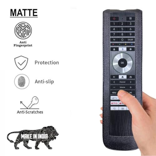Image of Zaoma Remote Cover Case Pouch Compatible /Replacement for Toshiba TV M550NP Series 4K Ultra HD Smart QLED Google TV Remote Control Case (Black)
