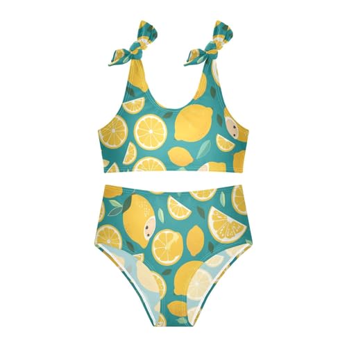 KLL Slices Whole Lemons Girls Two Piece Bikini Sets Beach Swimsuit Swimming Suits Cute Shoulder Strap3