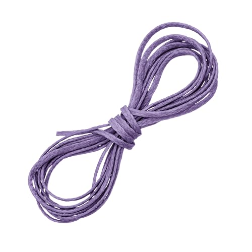 Beads Jar Ametista Macramé Filo di Poliestere Piatto Cerato/Cavo 1 mm