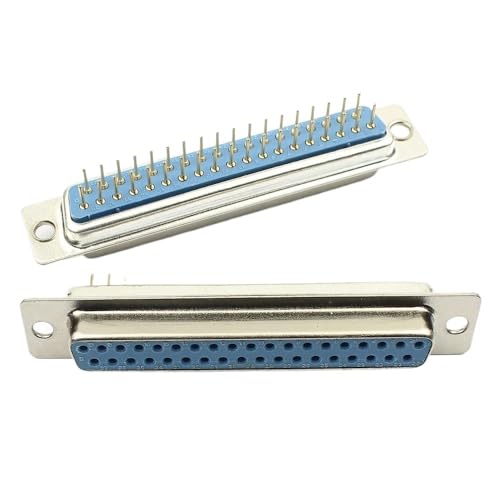 Image of 2PCS DB9 Female Male PCB Mount D-Sub 9Pin PCB Connector RS232 Connector 90-Degree Bent Needle DR9 ﻿(1 Female 1 Male)