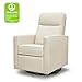 DaVinci Gabby Pillowback Swivel Glider in Natural Oat, Greenguard Gold & CertiPUR-US Certified