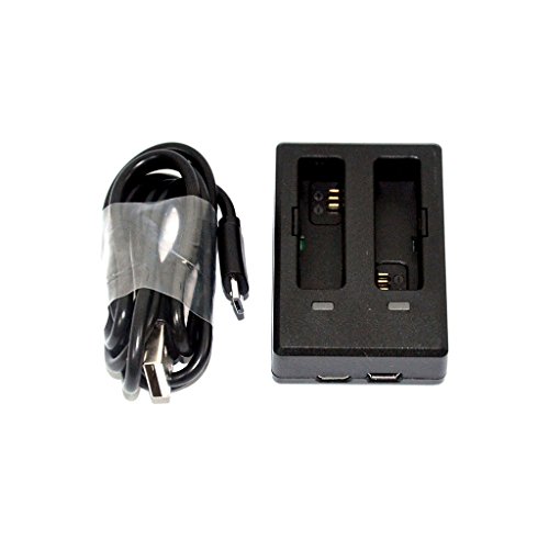 flycoo Doble Cargador para baterías de SJ8 Air/SJ8 Plus/SJ8 Pro Camera de acción Cover