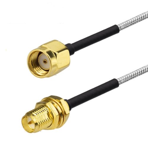3-Pack RP-SMA Female to Male 0.086" RG405 Semi Rigid Coaxial Pigtail Cable 15cm