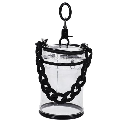 BESTonZON Doll Storage Bag PVC Display Pouch Keychain Compact Fashionable for Boys and Girls