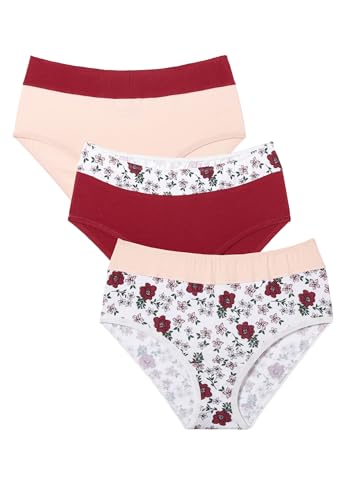 Comfort Choice Plus Size Full Coverage Stretch Cotton Color Block Brief 3-Pack