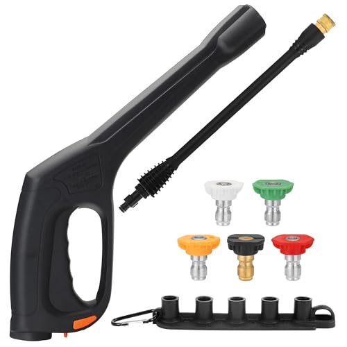 JOEJET Pressure Washer Spray Gun with Extension Wand and 5 Nozzle Tips Compatible with Some Portland Husky Ford Pulsar ShopForce Taskforce Powerwasher