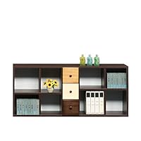 Amazon｜桐製 幅65cm オープンラック シェルフ 完成品 (ブラウン