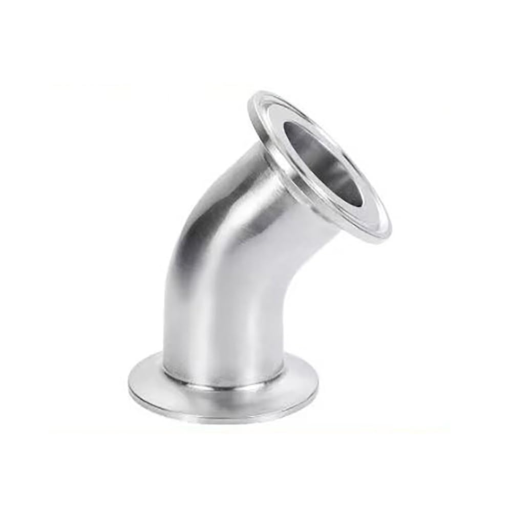 Gomito 45° Raccordo Sanitario Clamp Tubo Inox SS304 1 Pezzo