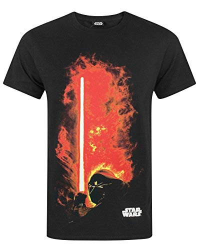 Star Wars Darth Vader Lightsaber Mens T-Shirt Black