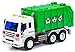 Produktbild Müllwagen LKW Kinder Spielzeug City grün Schwungrad Fahrzeug mit Licht Sound