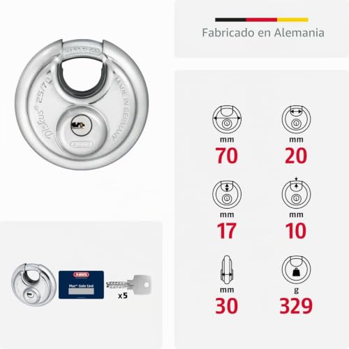 Candado Diskus® ABUS para proteger tu cobertizo exterior con nivel de seguridad 8 5