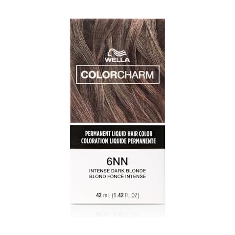 COLORCHARM Permanent Liquid Hair Color for Gray Coverage| 6NN Intense Dark Blonde | 1.4 Fl Oz Cover
