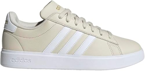 Adidas Women's Grand Court 2.0 AluminaFtwr White/Gold met. 9 US