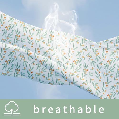 Image of Muslin Swaddle Blankets for Baby Boys and Girls,3 Pack Breathable Soft Receiving Blanket,Large 43.3X 43.3 inches,Newborn Essentials Must Haves (Leaves)