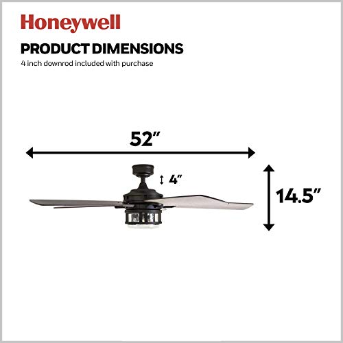 Honeywell Ceiling Fans 50690-01 Bonterra, 52 Inch Contemporary Indoor Led Ceiling Fan thumb #7