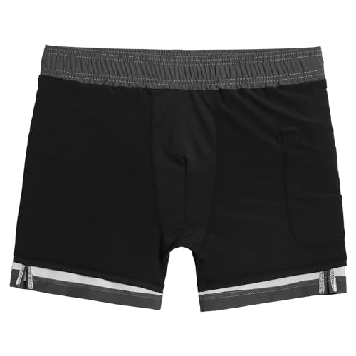 Image of maamgic 5inch Mens Swimming Trunks with Compression Liner 2-in-1 Swim Trunks Stretch Quick Dry Swim Shorts Zipper Pockets