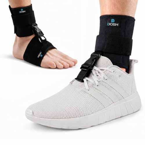Dosh AFO Foot Drop Brace - Drop Foot Brace for Walking - AFO - Unisex (Black)
