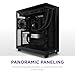 NZXT H6 Flow | CC-H61FB-01 | Compact Dual-Chamber Mid-Tower Airflow Case | Panoramic Glass Panels | High-Performance Airflow Panels | Includes 3 x 120mm Fans | Cable Management | Black