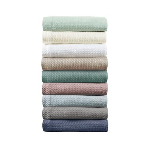 Image of Madison Park 100% Egyptian Cotton Summer Blanket Full Queen Size Ivory