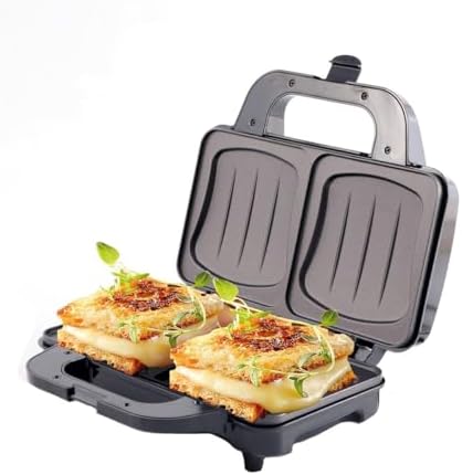 Camry CR3054 Sandwichera Eléctrica XL para 2 Sandwiches, Placas A...