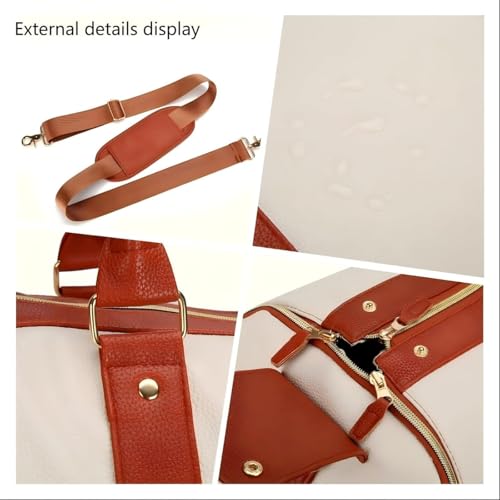 Trendfetchus Foldable Travel Bag 2.0 with Wheels, 2-in-1 Convertible Foldable Bag Large Capacity, Lightweight Expandable Duffel for Travel Weekender Garment Storage (Black+wheels)3