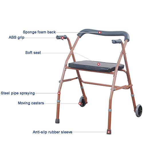 Exerciseur de rééducation pliable avec roues pour senior actif - 3
