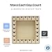 Shadow Box Wooden Advent Calendar 13 x 13 Inch, Pack of 1 Christmas Advent Calendar With 24 Empty Drawers for Crafts, by Woodpeckers
