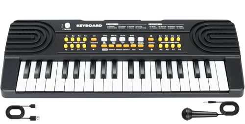 Clavier Piano 37 Touches Enfants avec Microphone