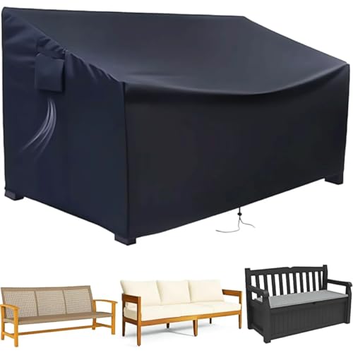 BEJAGWUS 3 Sitzer Gartenbank Abdeckung mit Kordelzug &...