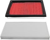 16546-30P00 27277-3DF0A Engine & Cabin Air Filter Replacement Combo Set Replacement for Nissan