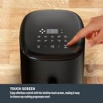 T-fal Easy Fry Compact, Friteuse à air, capacité de 3L / 3.2 Qt, 10 programmes de cuisson automatiques, Noir