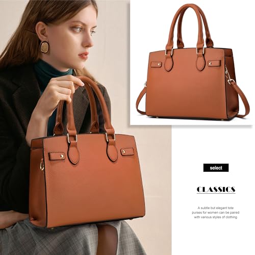 Image of DMICXEL Tote Bag Crossbody Purses for Women Shoulder Handbag PU Leather Top Handle Satchel Bags