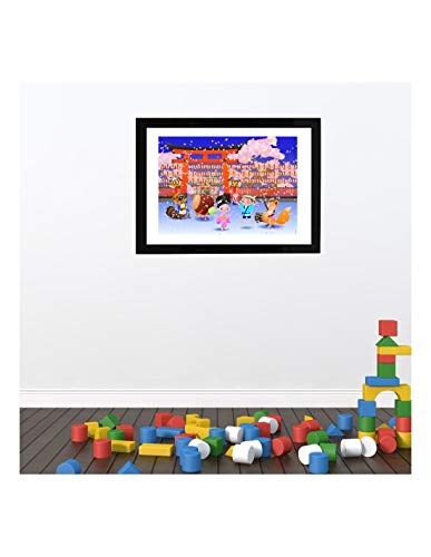 Poster Hanami Matsuri grand format idéal cadeau japon